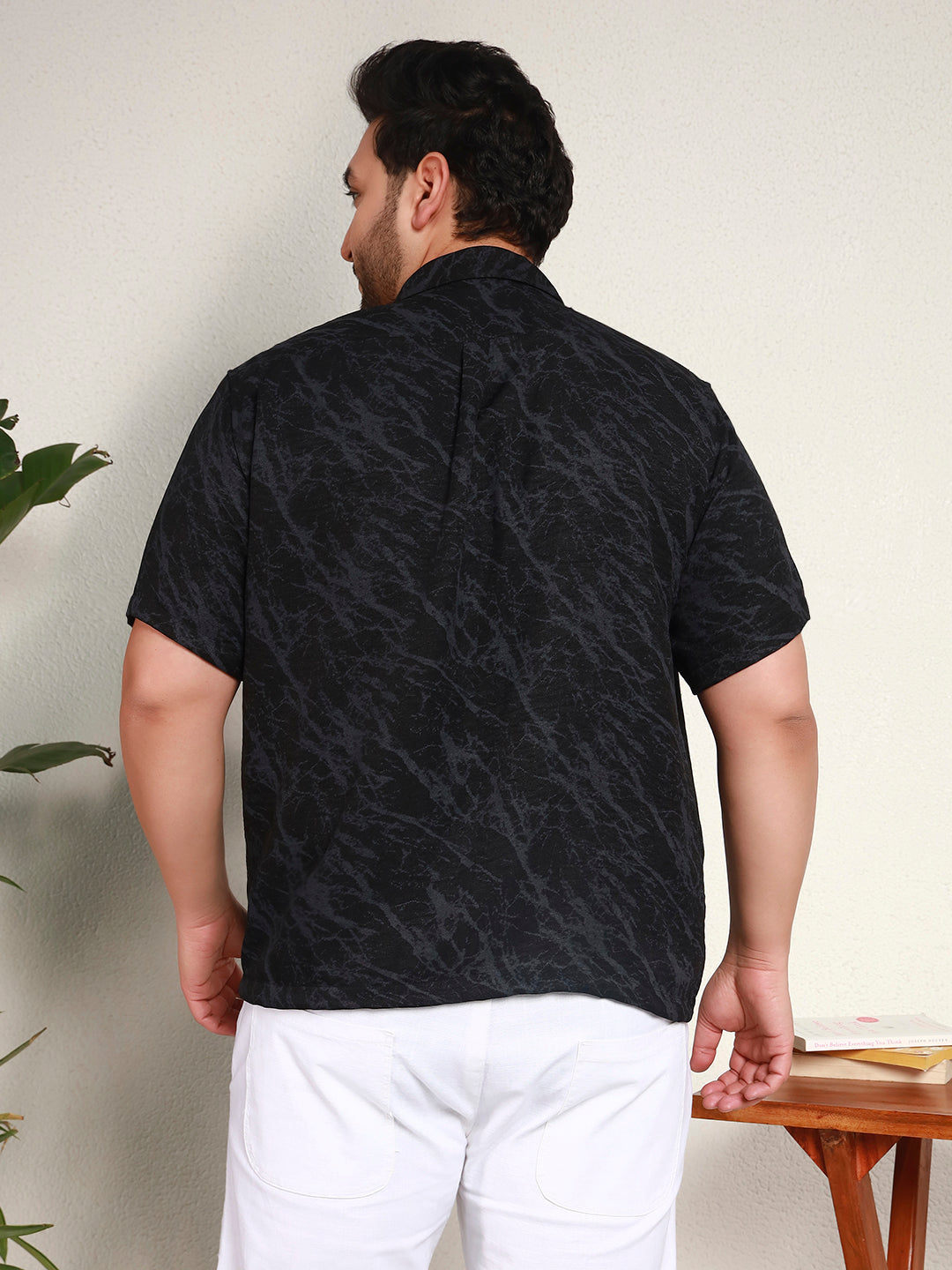 MARBLE FLOW SHIRTS | Ebony Black