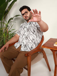 MARBLE FLOW SHIRT PLUS | Smoke White