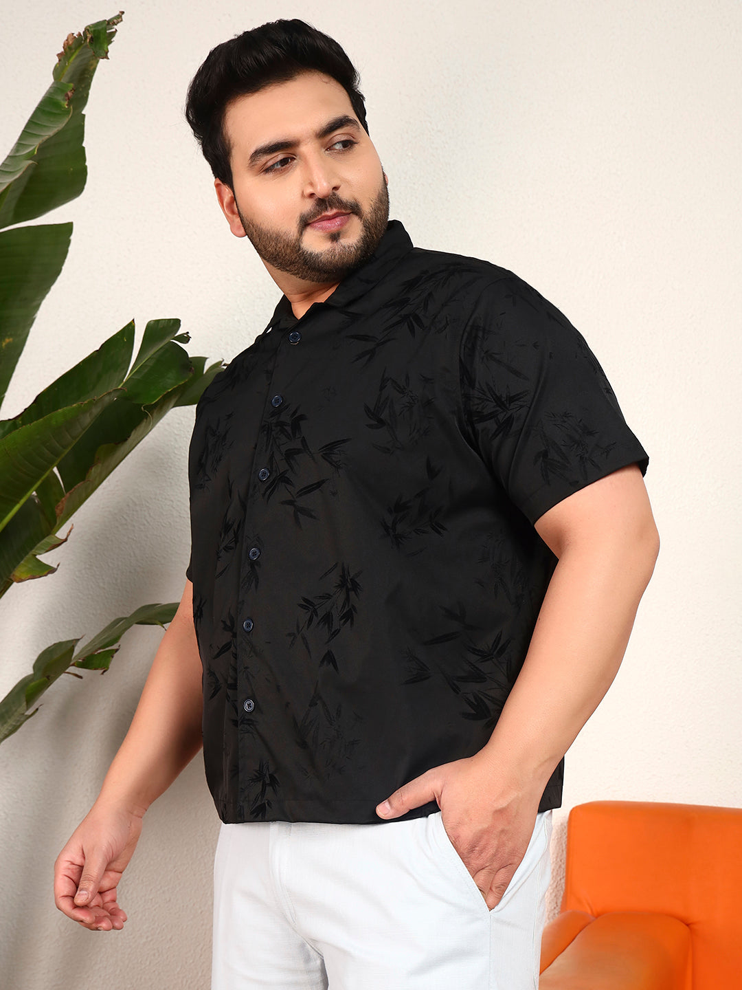 MIDNIGHT BLOOM SHIRTS | Ebony Black